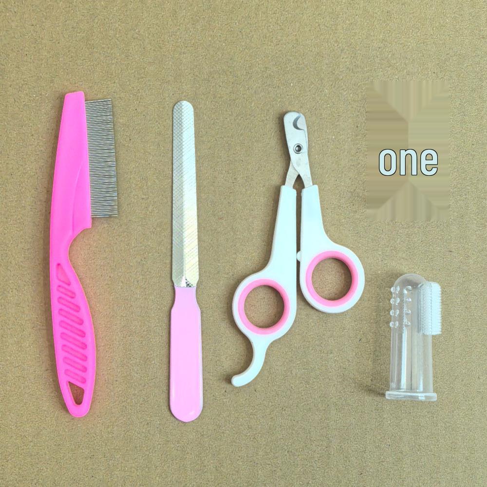 8-Piece Pet Grooming Set: Comb, Brush, Nail Clippers, Detangling Comb for Dogs and Cats