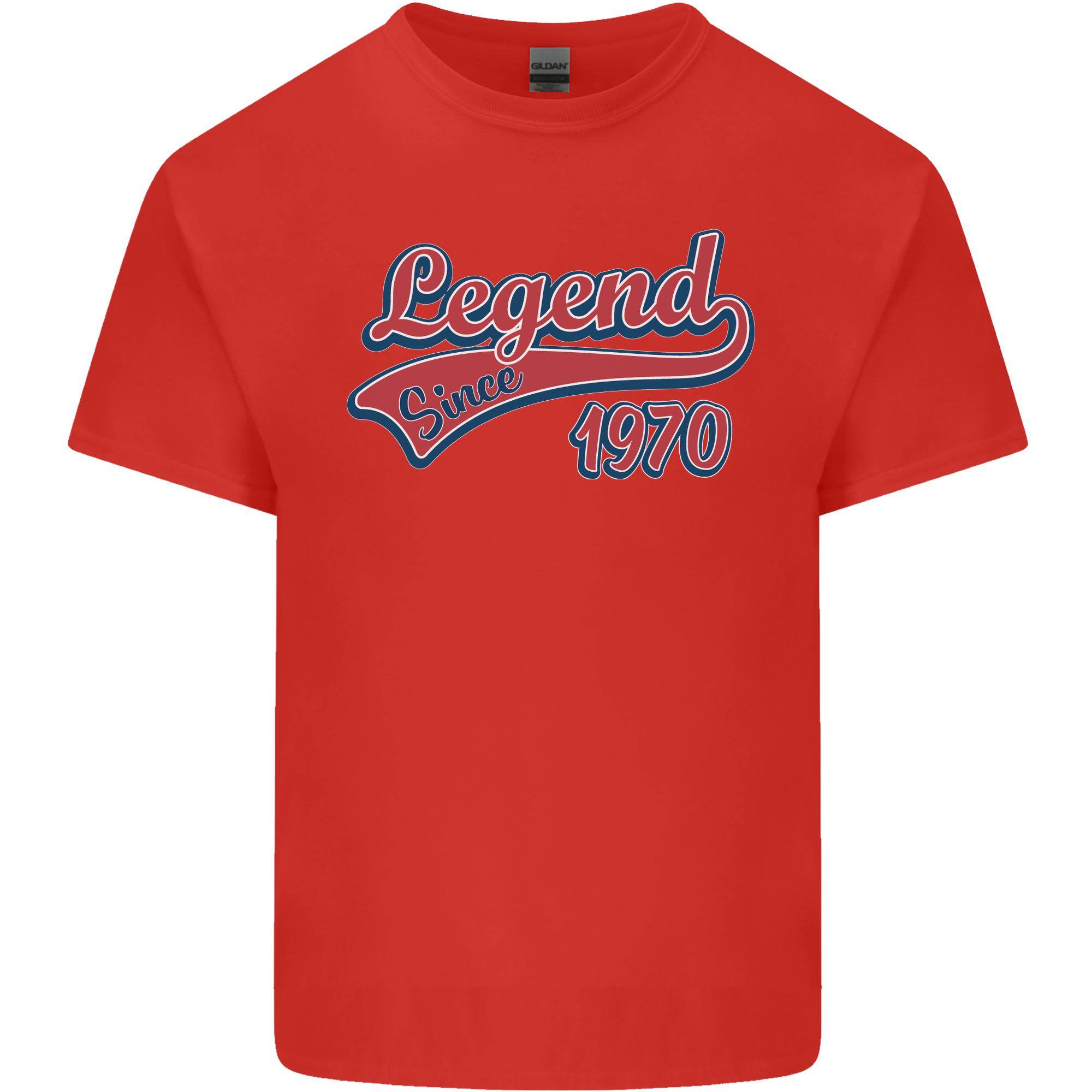 Legend Since 55th Birthday 1970 Unisexs Light Cotton TShirt S