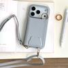 Crossbody Ring Holder Magnetic Wallet Leather Case For iPhone 17 Pro Max 16 Plus 15 Plus 14 13 12 11 Long Lanyard Pocket Cover