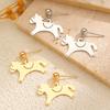 Playful Metal Animal Dangle Earrings Women Cute Pony Drop Earrings Minimalist Stylish Elegant Banquet Party Jewelry Accessories