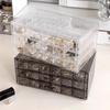 Jewelry Storage Box Multi-layer Desktop Organizer Transparent Large-Capacity Ring Earrings Necklace Jewelry Storage Box With Lid