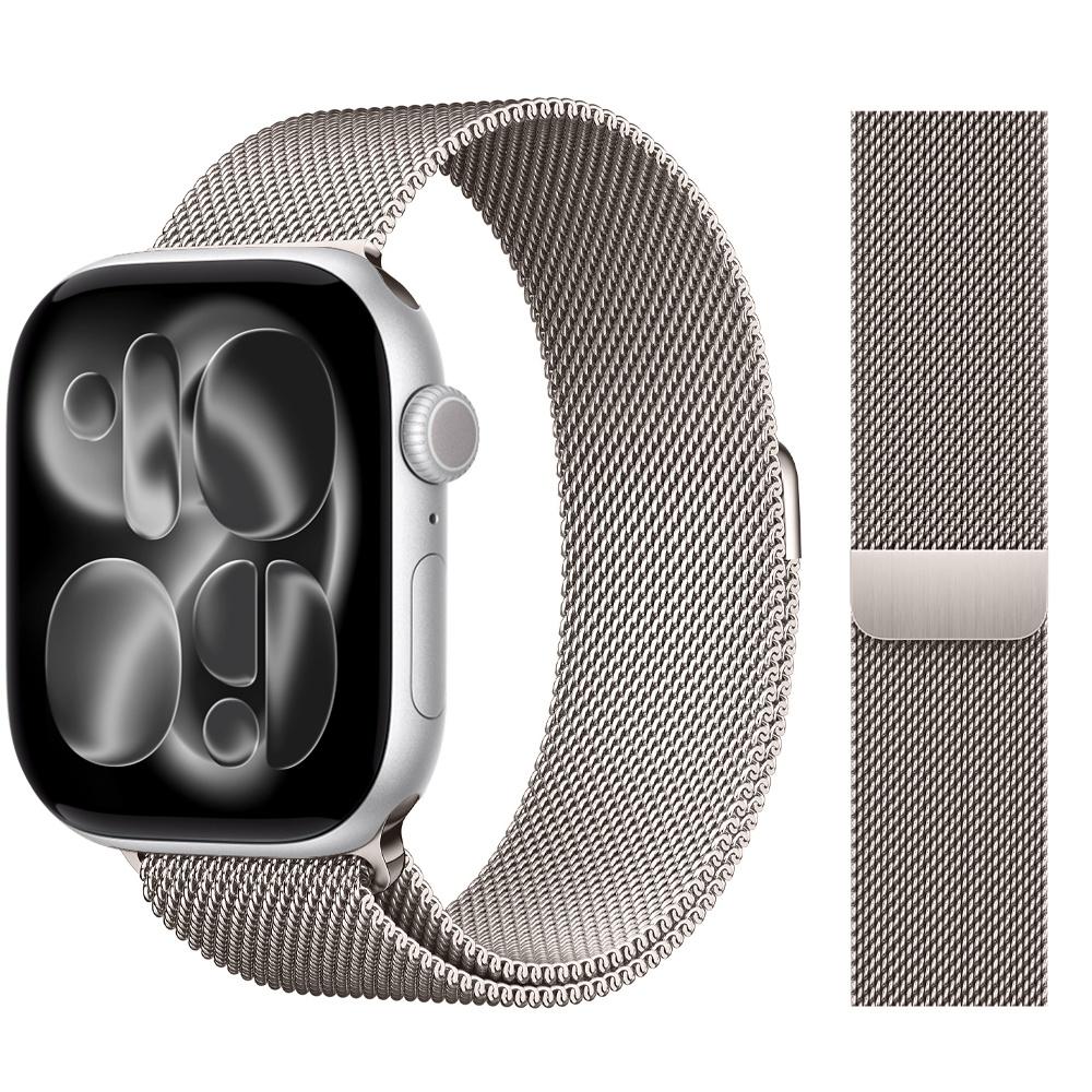 Milanese Loop Strap For Apple Watch Bands 44mm 46mm 40mm 45mm 41mm 42mm Correas Bracelet iWatch Series 10 11 Se 7 8 9 Ultra 2 3