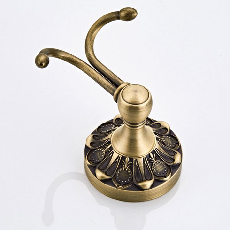 Robe Hook Antique Brass Bronze Luxury Creative Wall Hook for Bathroom Kitchen Lavatory Home Decor Coat Clothes Towel Key Holder