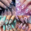 Ladies Wear Nail Art, Elegant And High-end Fake Nails, Almond Nail Design, Water Drop Diamond Crystal Nail Art