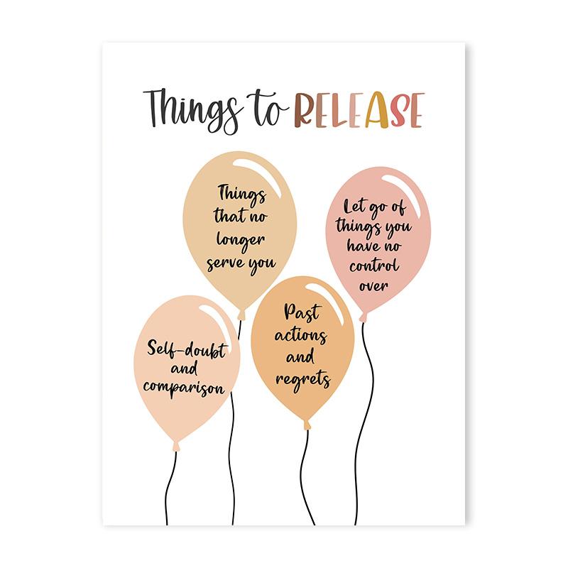 

Colorful Mental Health Canvas Printing Posters Bohemian Inspirational Poster Decoration Classroom Office Nursery Wall Art Decor 21cm×30cm NoFrame