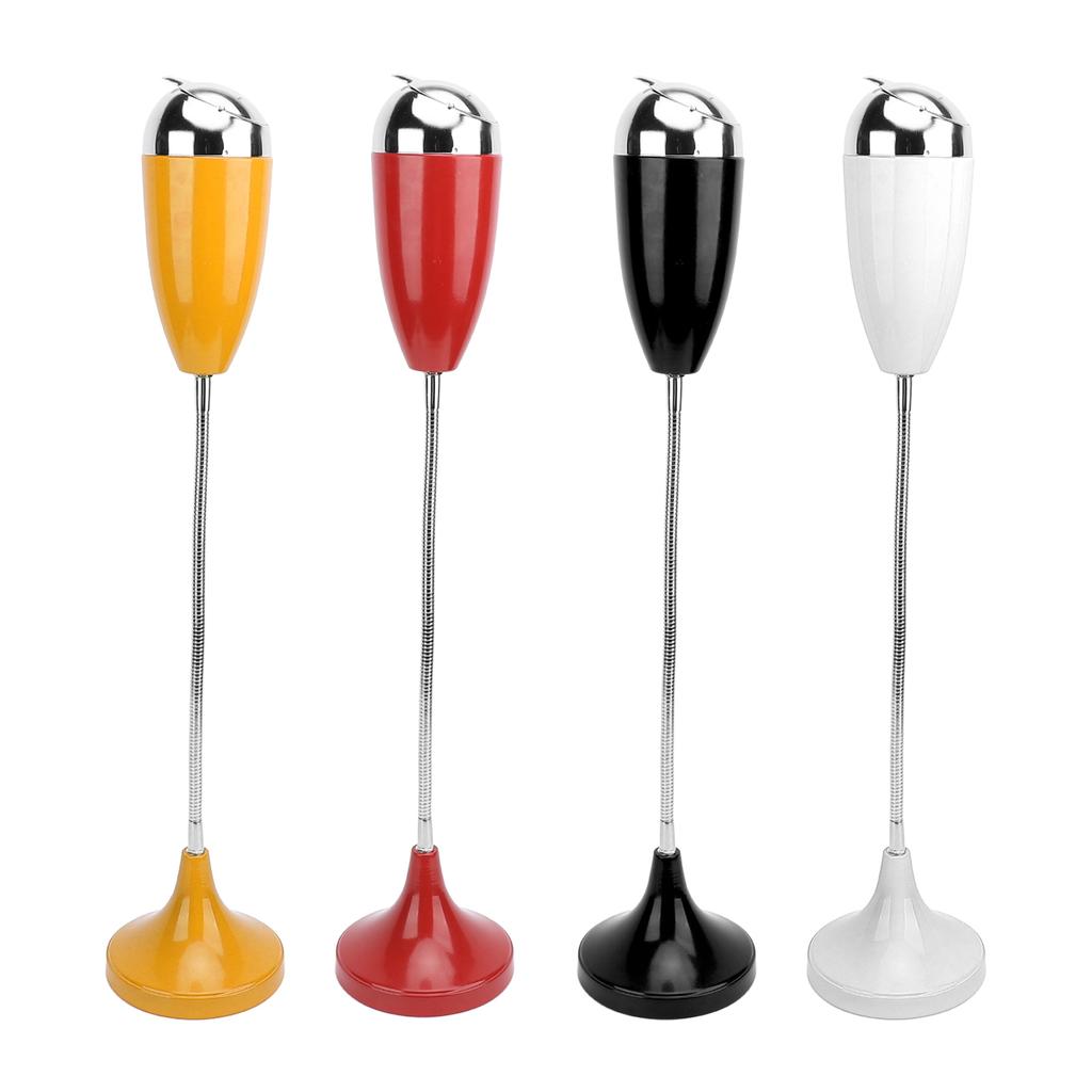 Floor Standing Ash Tray Anti Rust Self Cleaning Windproof Large Volume Smokeless Standing Outdoor Ashtray Iron ABS for Patio