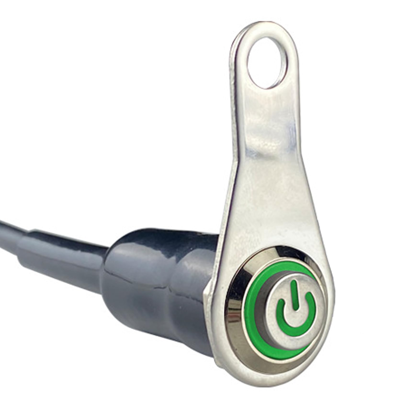 

YFFSFDC Мотоциклетный переключатель на руль Светодиодный ATV Велосипедный Светодиодный Предупреждающий свет Аварийный свет Фара зелёный