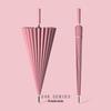 Windproof Solid Color 24-Rib Automatic Business Umbrella - Long Handle Sun and Rain Shield, Ideal for Gifting.
