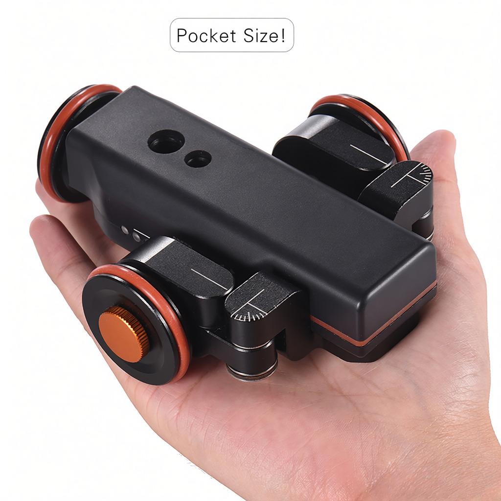 L4 X Motorized Camera Video Dolly with Scale Indication Electric Track Slider Wireless Remote Control 1800mAh Rechargeable Battery 3 Speed Adjustable