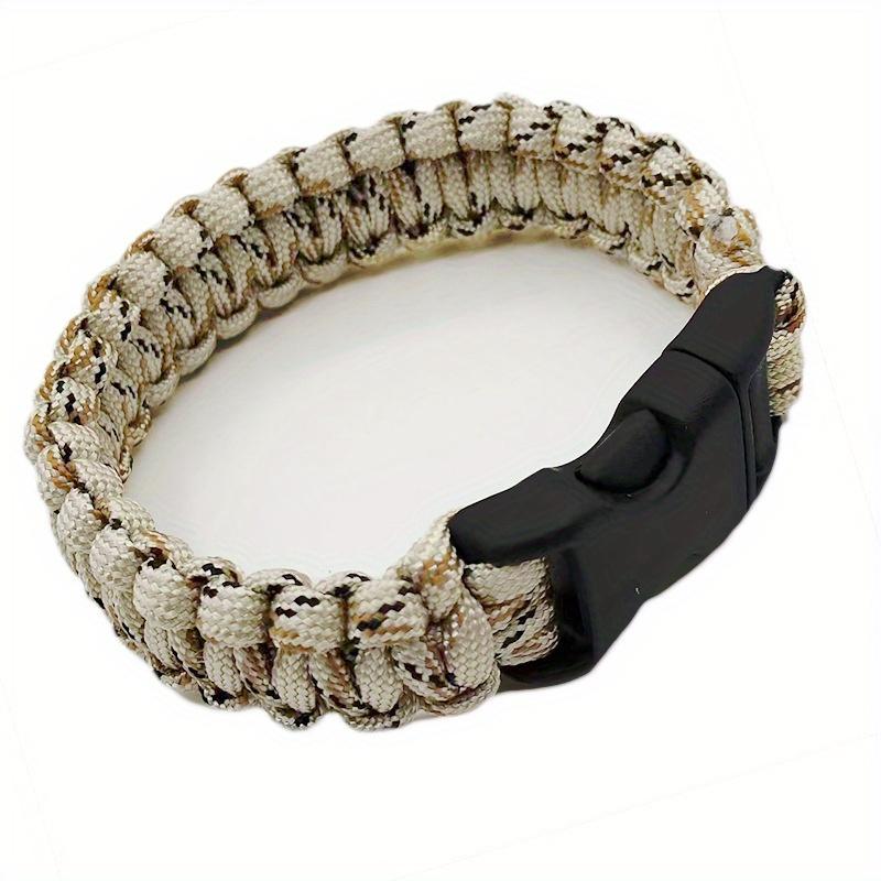1pc Seven-core Umbrella Rope Bracelet, Creative Color Braided, Plastic Mosaic Material, Weave Main Material, Simple Style