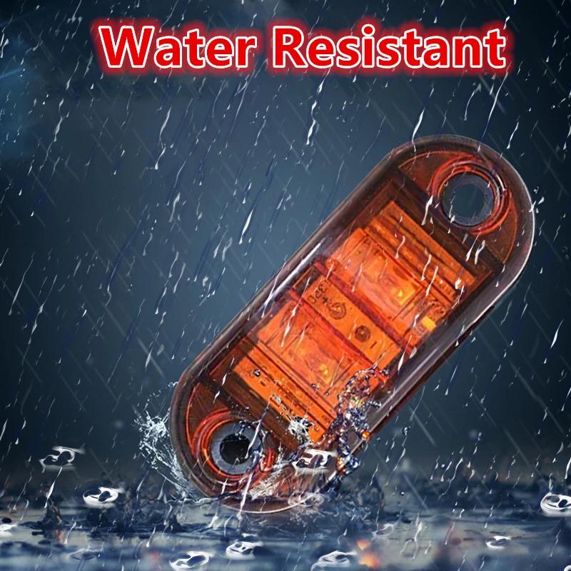12V 24V Led Amber Warning Lights LED Light Semaphore Clearance Lamp Yellow White Red LED Side Marker Lamp For Trailer Trucks Car