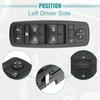 ACROPIX Front Left Driver Side Auto Master Power Window Switch Fit for Dodge Dart 2013-2016 No.68271217AA/56046568AC - Pack of 1 Black