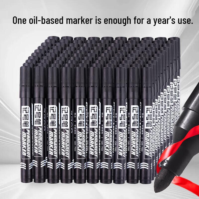Touch Fish Oil-Based Quick-Dry Black Marker Pen