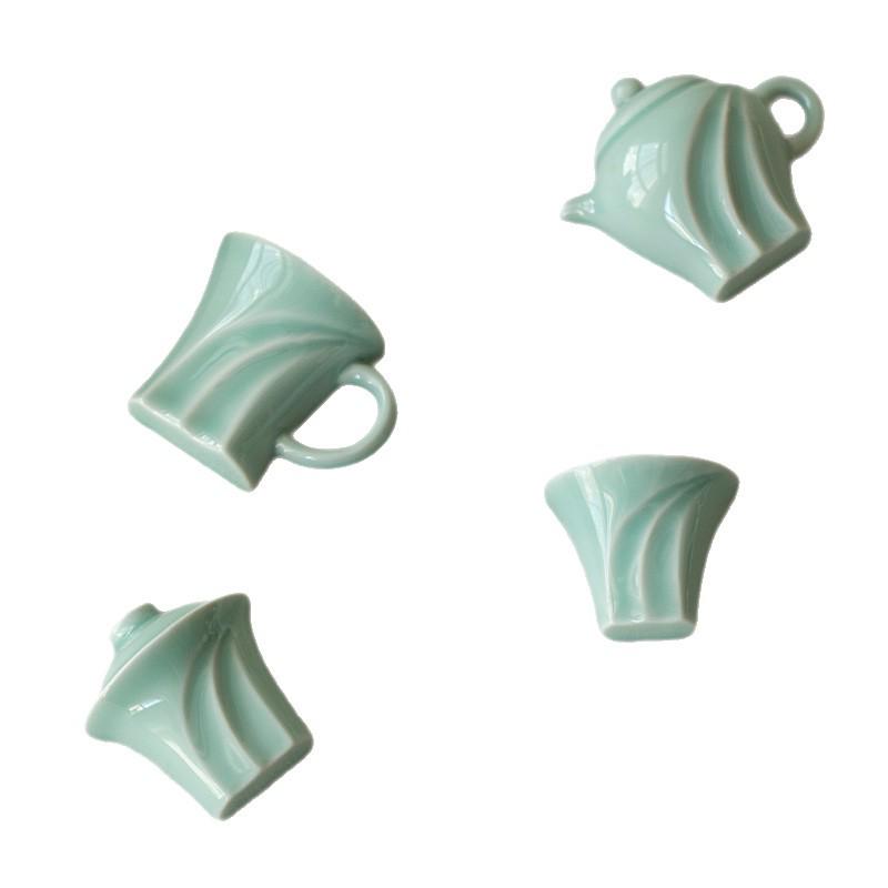 3D Ceramic Gaiwan Teapot Magnet - Creative Tea Ceremony Souvenir