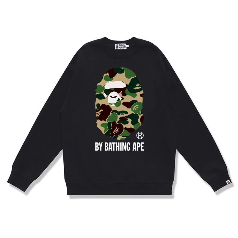 Herrtröja med lång ärm, boktryck och frotté - Höst/Vinter Casual Pullover Trendig Topp