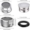 4Pcs Faucet Aerator 4 Pack Kitchen Sink Aerator Replacement Parts With Brass Housing 15/16 Inch Male Thread Aeratorwith Gasket for Kitchen and