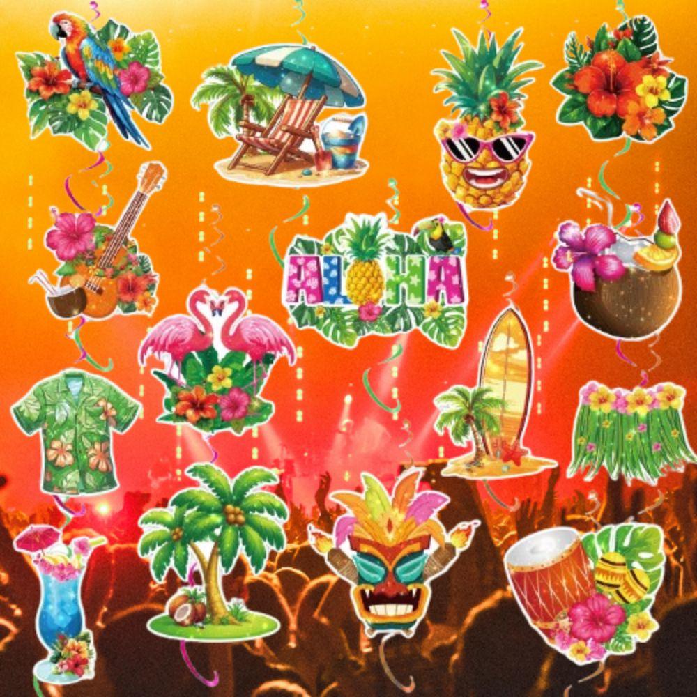 Paper Summer Hawaii Swirls Pendant DIY Holiday Party Supplies  Birthday Party Decoration