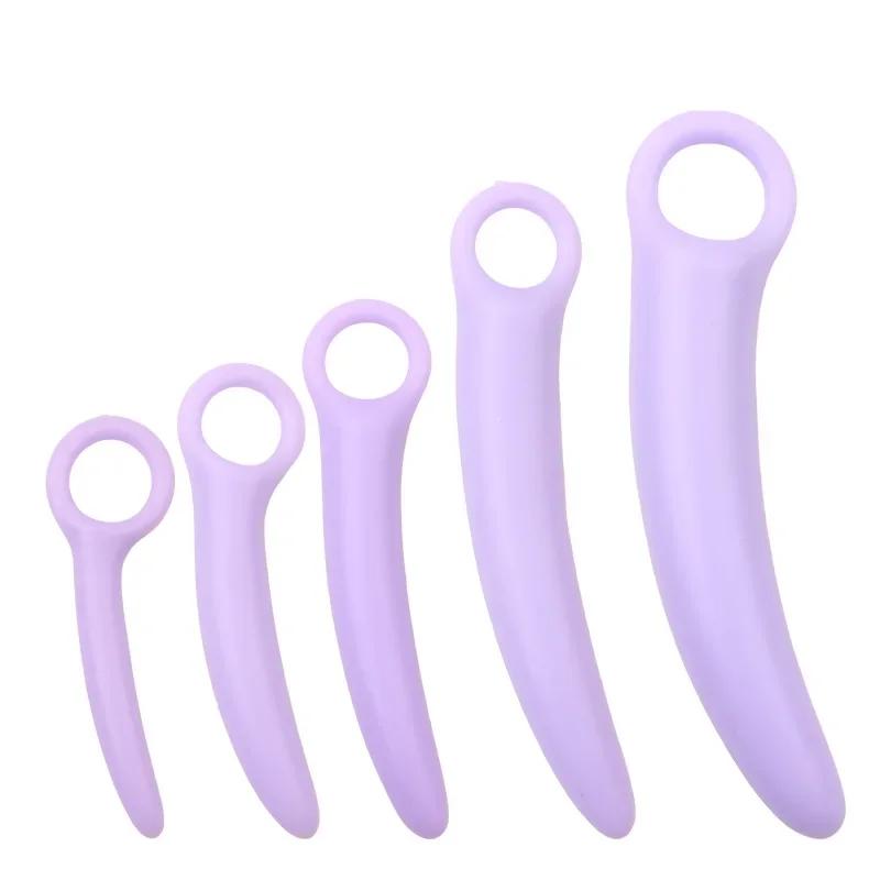 Erotic 5-Piece Dilator Kit  Vaginal Muscle Training Strengthen Rejuvenate Anal Plugs Sex Health Toy Pleasure