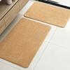 Hot-Selling Solid Color Imitation Cashmere Floor Mat Bathroom Door Mat Bathroom Absorbent Foot Mat Two-Piece Set