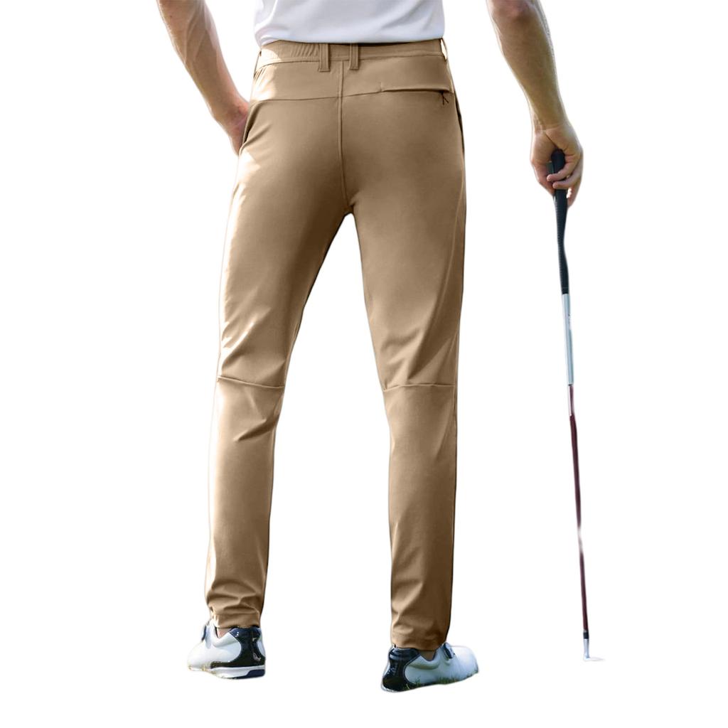 Herren Casual Elastische Slim Fit Wanderhose, Leichte Golfhose