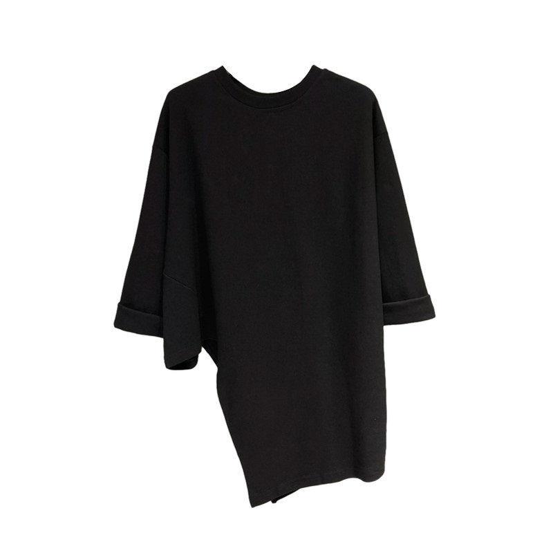 Solid Color Long Sleeved T-shirt Women with Loose Design Unique Base Coat Women In Spring  Autumn Casual Classic Lady Top