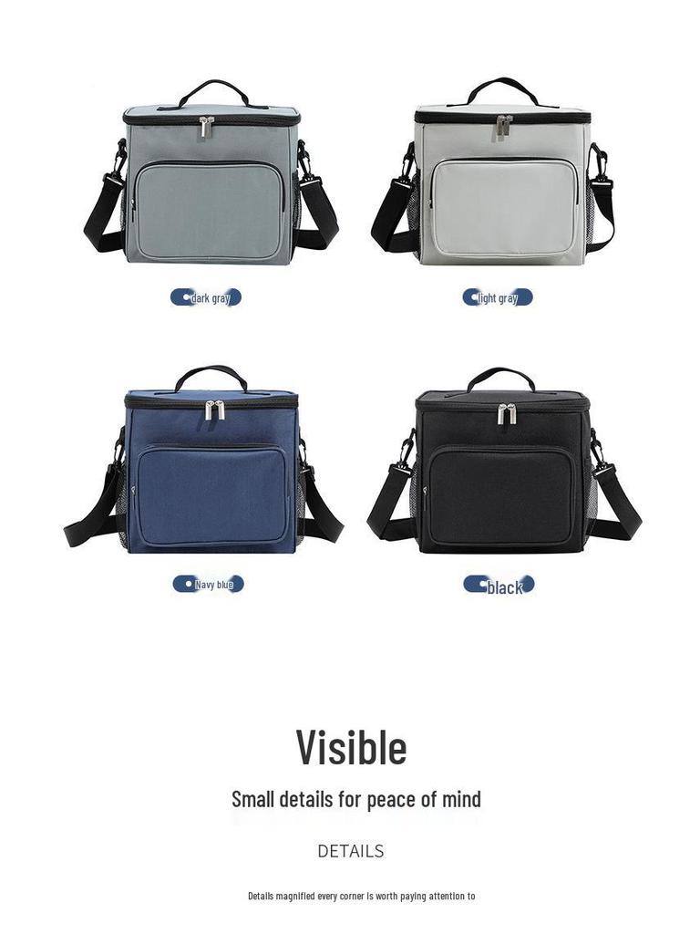 600D Large Insulated Crossbody Ice Pack Picnic Lunch Bag