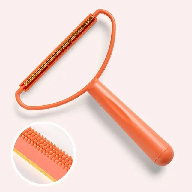 

NEW Pet Hair Remover Portable Manual Scraper Lint Cleaner Sticky Brush Cat Hair Removal Brush Hair Removal Tool Cat Accessories оранжевый
