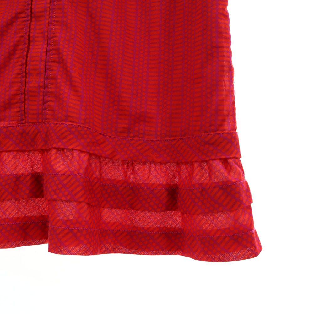 Tory Burch Short Sleeve Mini Dress 2 Red Series Women Used