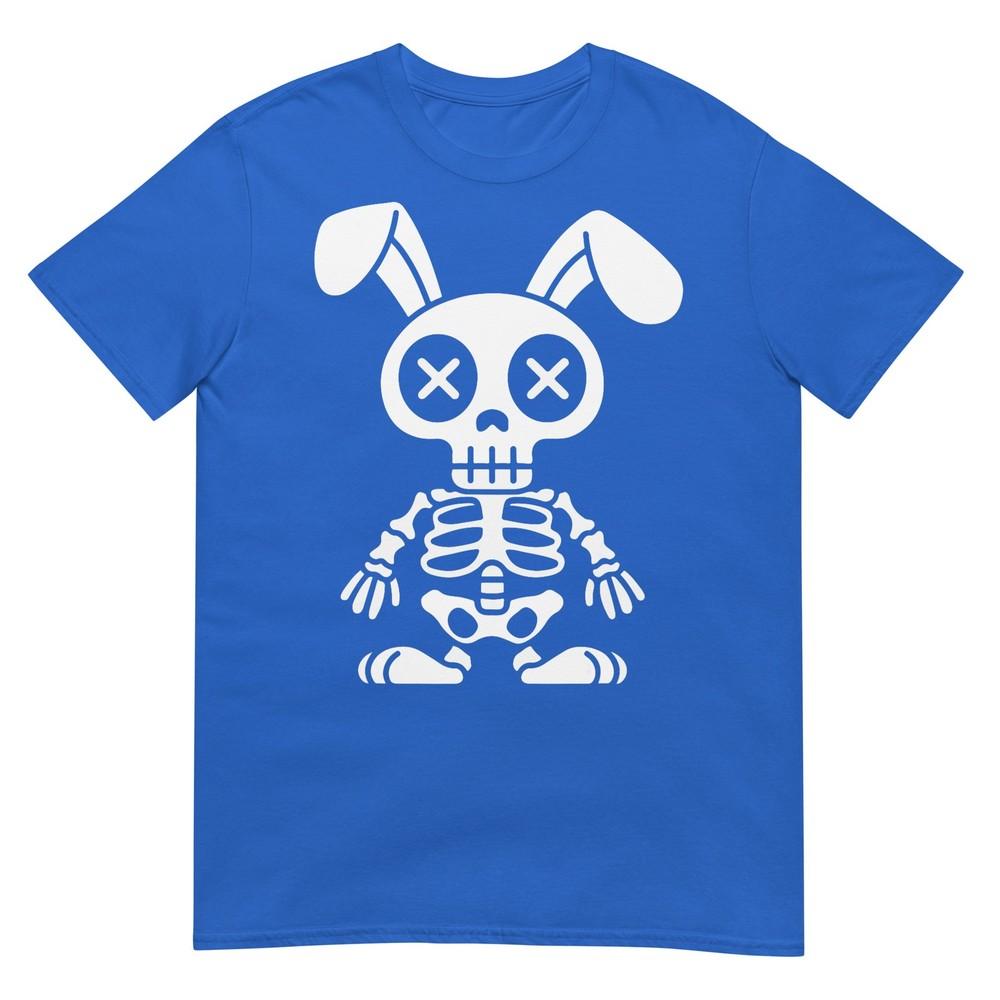 Funny Dead Bunny Skeleton Dark Easter Humor Teens Adults Tshirt