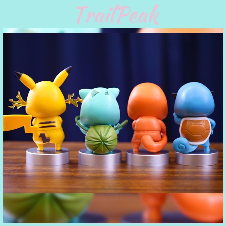 Cute Anime Figure Toy Pvc Model Of Shinchan Cosplaying Pikachu Bulbasaur Charizard And