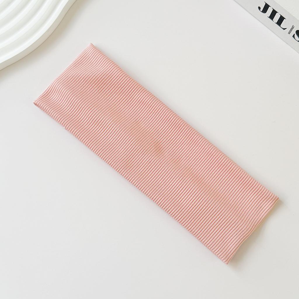 Threaded Hair Band Sports Yoga Sweat-absorbent Wide Headscarf Hair Band Female Joker Elastic Solid Color Headband Headdress