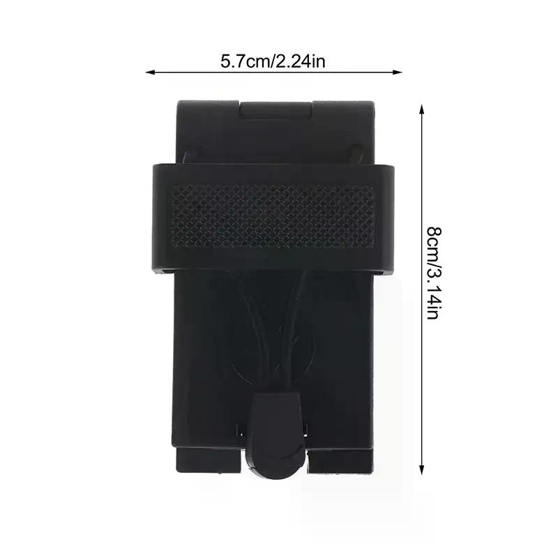 Radio Belt Clip Holder Radio Carry Holster Plastic Compact Secure Black Anti Slip For Law Enforcement Duty Belt