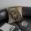 Retro V-Virgin Mary Pillow Case Plush Fabric Soft Pillowcase Double Sided Print Cushion Cover Household Gifts