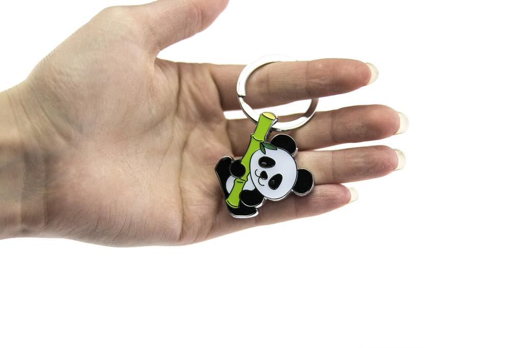 TROIKA GERMANY Panda Keychain BAMBOO PANDA Key Ring KR10-03CH Accessory Charm