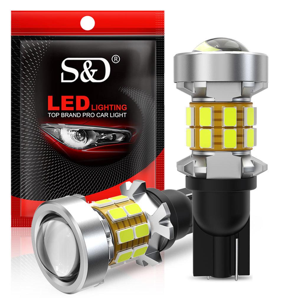 

2 шт. T15 W16W LED Canbus без ошибок Автолампы T16 921 912 LED Лампа заднего хода Автомобильная лампа заднего хода 6000K Ксеноновый белый Автомобильные огни 12V