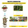 Tomato Cages, 14.6" X 14.6" X 39.4", 6 Packs Square Plant Support Cages, Green PVC-Coated Steel Tomato Towers for Climbing Vegetables, Plants,