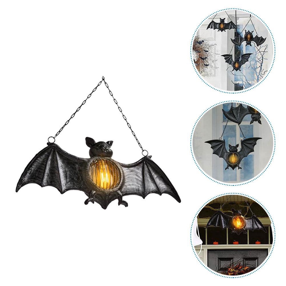 Halloween Bat Lantern Unique Modeling Resin Material Party Decoration Theme Backdrop Festive Atmosphere