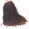 Soft Crochet Synthetic Hair Faux Locs Natural Style Pre Looped Goddess Locs High Temperature Fiber Black Women Braiding