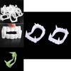 Halloween Party Costume Props Plastic White False Teeth Set Zombie Vampire Fangs Party Decoration Wawazhengfu