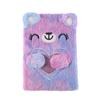 Cross-border Plush Heart Teddy Bear Notebook - Creative Student Diary