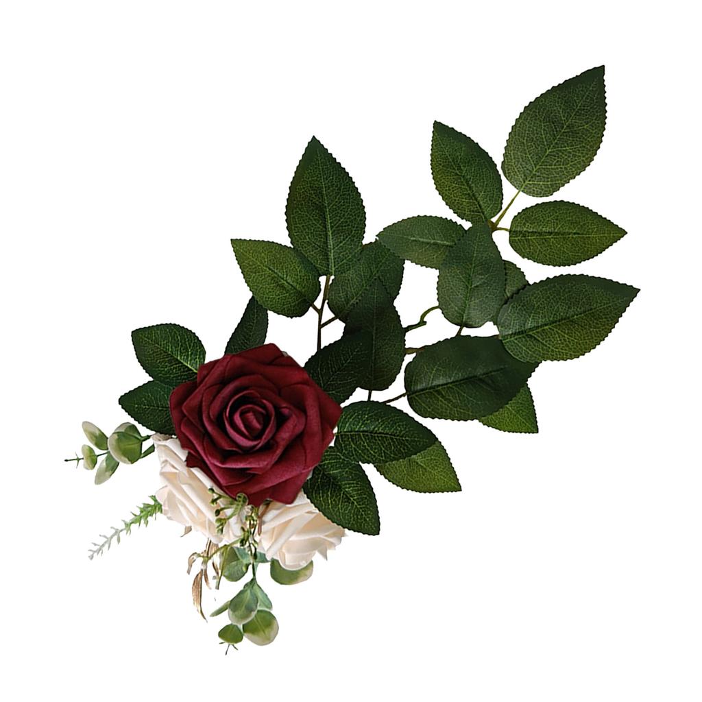 Artificial Chair Back Flower Lifelike Reusable Wedding Aisle Floral Decoration for Indoor Outdoor