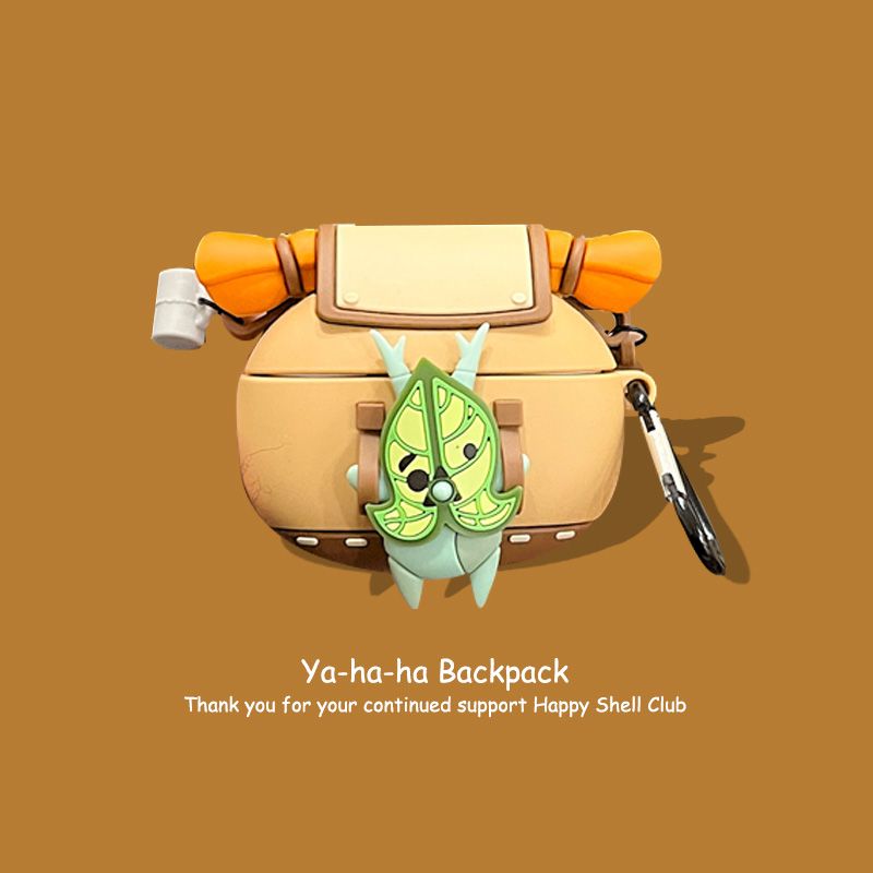 

Hahaha Backpack for Huawei Freeclip Protective Case New Arrival 6 Selda Freebudspro3 Wireless Bluetooth 4/5 Generation Earphone Case Silicone Soft Huawei freebuds6 [Ah ha ha backpack + Hook]]