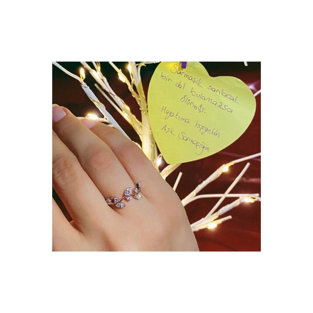 Verstellbarer Stone Ivy-Ring für Damen mit 14-Karat-Rosévergoldung