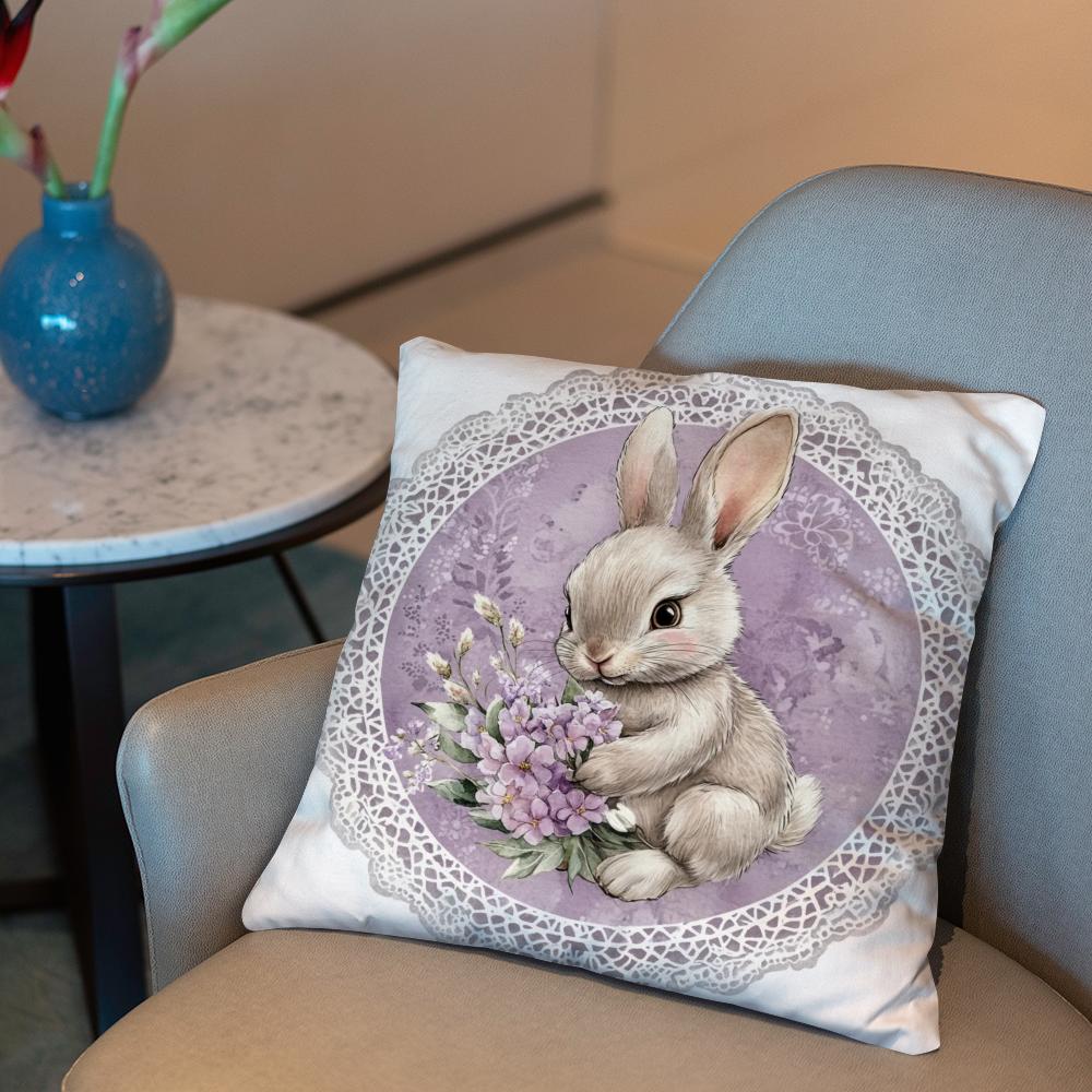 Easter Cushion Cover 2-in-1 Reversible Plush Pillow Cover | Car/Sofa/Bed | Perfect Gift