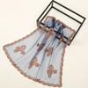 Embroidered Lace Embroidery Square Scarf Thin Lace Trim Lace Headwrap Hair Wrap Breathable Fabric Cashew Flower Bandana