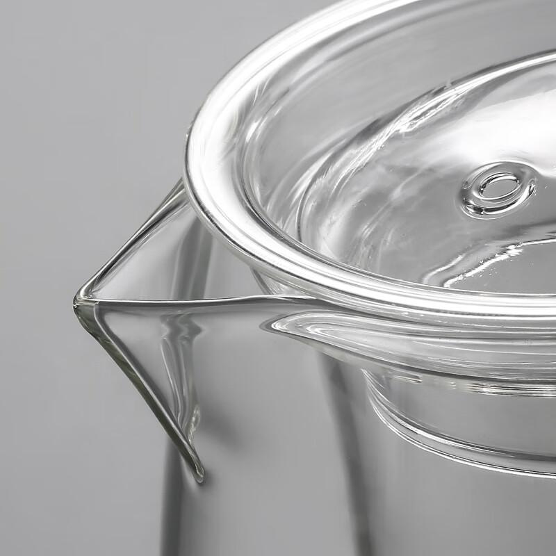 Heat-Resistant Glass Teapot with Wooden Handle and Filter