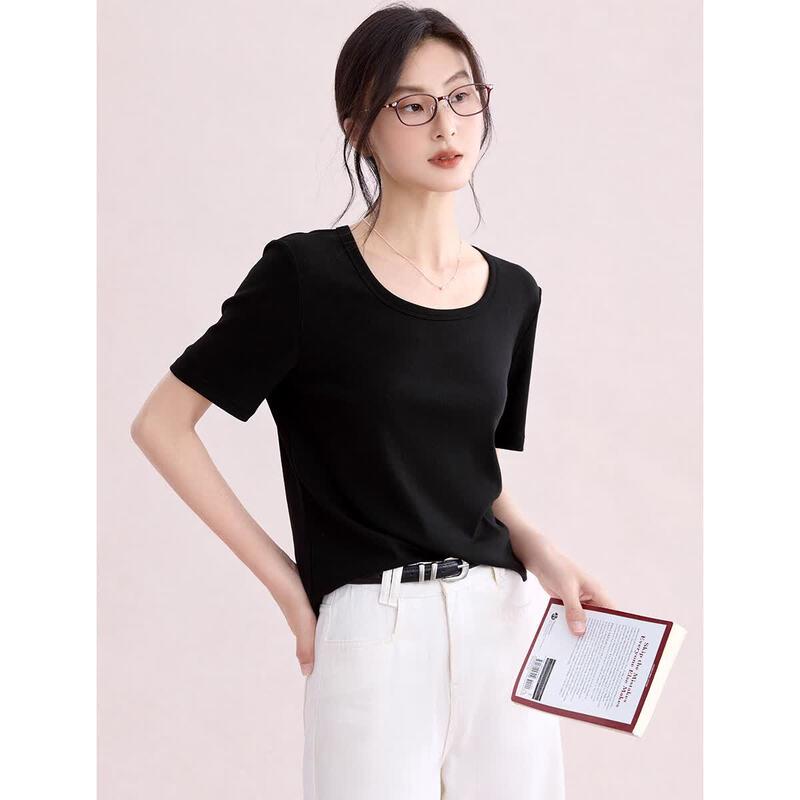 XWI Xinwei Women's Lyocell Cool-Touch Basic T-Shirt