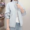 2026 Stylish Women's Versatile Taro Purple Slimming Short Jacket with Stand Collar for Spring/Autumn