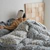Retro Cotton Four-Piece Set: Yarn-Dyed Jacquard Bed Sheet & Duvet Cover for All Seasons