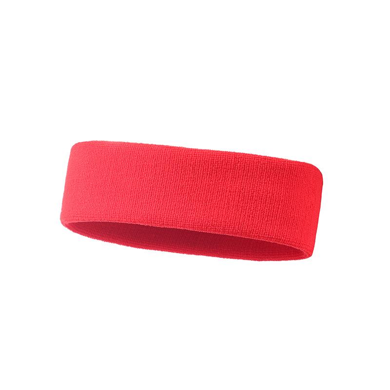 Solid Color Elastic Sports Headband Sweat-Absorbing Widened Antiperspirant Running Headband For Exercise